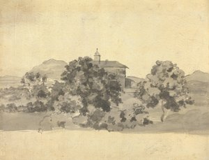 イタリアの教会 作： Joseph Wright of Derby